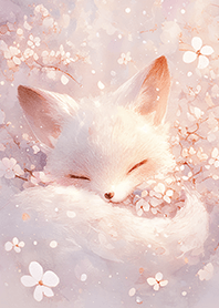 ⭐️櫻花下的晚安小雪狐❤️1-1