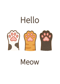 可愛貓咪肉球貓爪爪-白色