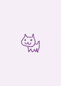 お絵描き <猫> パープルマニア