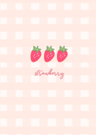 strawberry plaid -sweetpink-