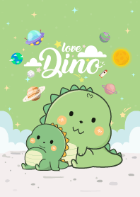 Dino Love Green Tea