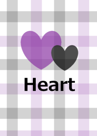 Purple and black and heart from japan