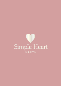 Dusky Pink Heart 3 -SIMPLE-