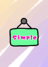 Simple icon sign theme