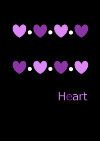 Purple and light purple heart