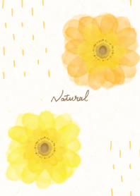 Watercolor two flowers8 from Japan