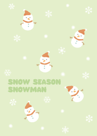 Snow Season, Snowman_White/Green