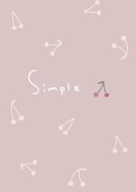 단순한 체리 : 핑크 베이지 WV