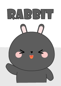 Simple So Cute Black Rabbit