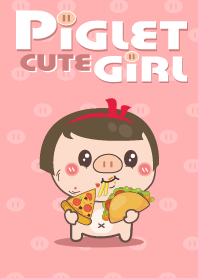 Piglet cute girl.