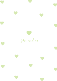 pattern heart #yellowgreen