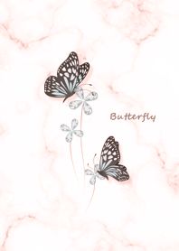 Simple dancing butterflies babypink09_2