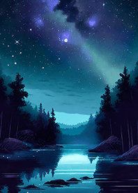 Beautiful starry night view#2837