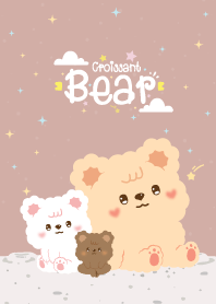 Croissant Bear Mini Brown