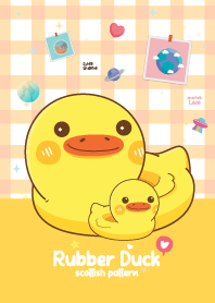 เป็ดยาง ลายสก๊อต สีเหลือง