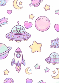 Dreamy cute pastel space4.
