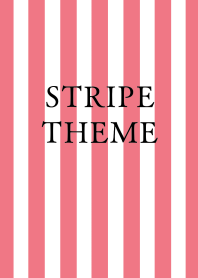 STRIPE THEMEj-WHITE&RED