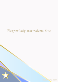 Elegant lady star palette blue
