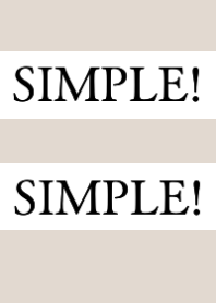 SIMPLE!SIMPLE!-BEIGE
