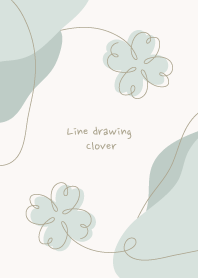 Line drawing clover