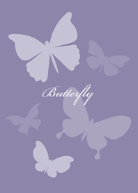 Butterflies flying(Morandi purple)