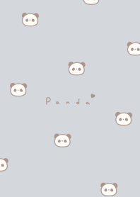 ぱんだ模様。ベージュブルー