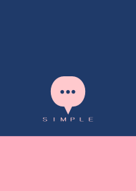 シンプル（ピンク ブルー)V.1715