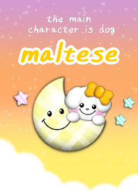 sky4 maltese dog theme yellow