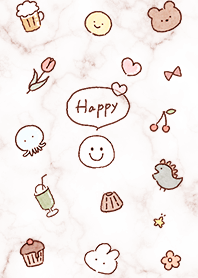 Smile and Marble pinkbrown09_2