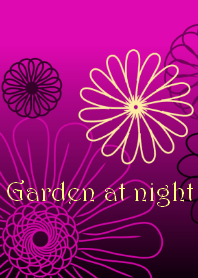 Garden at night