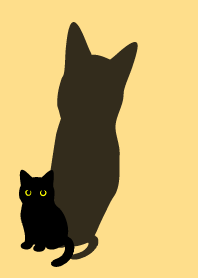Black Cat Holiday10 on brown & yellow