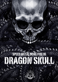 Speed metal bone fire Dragon skull 95
