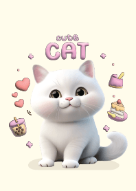 แมวน้อยน่ารัก : สีชมพู