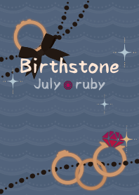 [R] Birthstone Ring 07 + Aqua |os