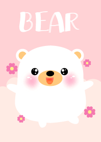 I Love Cute White Bear Theme