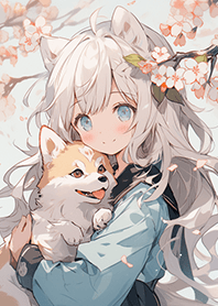 狐狸女孩與狐狸❤