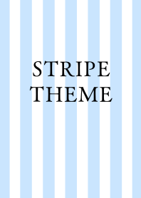 STRIPE THEMEj-WHITE&PASTEL BLUE