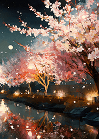 美しい夜桜の着せかえ#1975