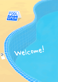 The pool is open!