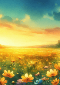 Beautiful nature  flower field no.43