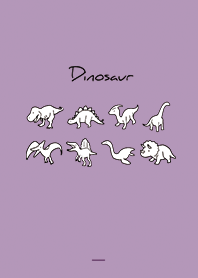 Purple : Monochrome dinosaur