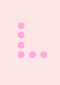 Simple dot L pink