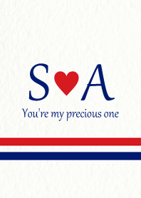 S&A イニシャル -Red & Blue-