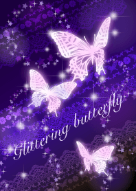 Glittering butterfly