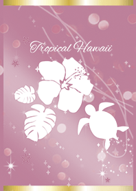 薄紫 ライトパープル / シンプルなハワイ