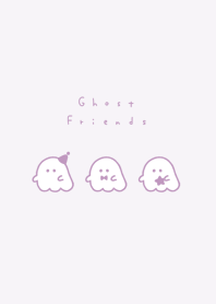 Ghost Friend(line)/ red purple skin