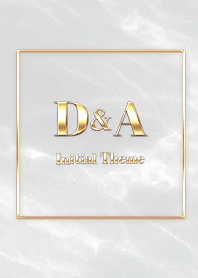 [ D&A ] Initial Theme Gold Gray