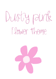 Dusty pink flower theme