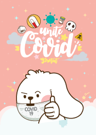 กระต่ายอุ๋ง โควิด-19 สีกุหลาบ