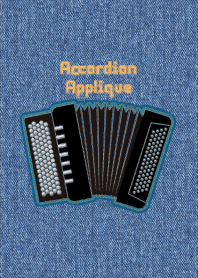 Accordion Applique Black 44